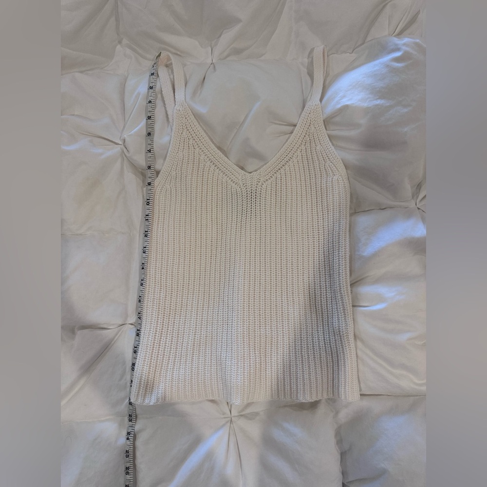 Martha Stewart Cream Knit Camisole - Picture 7 of 8